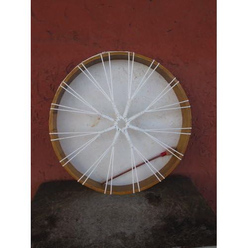  [아마존베스트]Ciffre 30 cm Large Shaman Drum Wolf with Indian Frame Drum Bodhran Drum Djembe