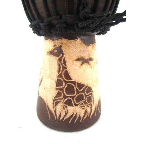  [아마존베스트]Ciffre 30 cm Professional Djembe Drum Childrens Bongo Giraffe Good Sound Fair Trade