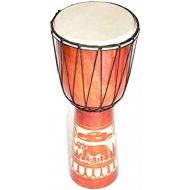 [아마존베스트]Ciffre Large Djembe Drum Bongo Goat Skin Elephant Wood A2