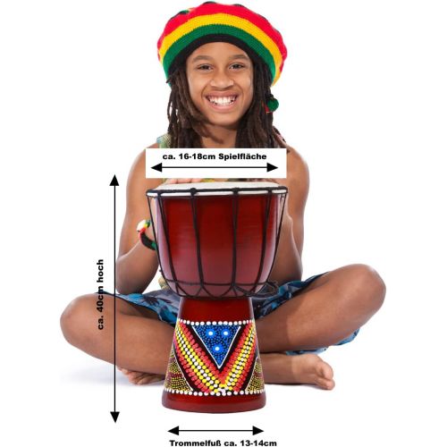  [아마존베스트]Ciffre Djembe Bongo Drum 40 cm 50 cm 60 cm 70 cm Wood Colourful Painted