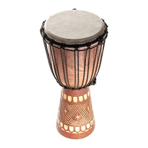  [아마존베스트]Ciffre Djembe Drum Bongo Drum Hand Drum Bush Drum Percussion Children Fair Trade 30 cm