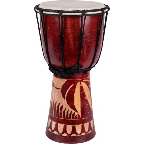  [아마존베스트]Ciffre Djembe Drum Bongo Africa Art Elephant Brown Super Sound 40 cm