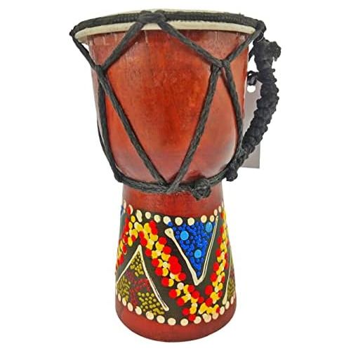  [아마존베스트]Ciffre Childrens Djembe Bongo Drum 30 cm 25 cm 20 cm 15 cm 12 cm Colourful Painted + Instructions (may not be in English)