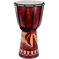 [아마존베스트]Ciffre Medium Childrens Djembe/Bongo Drum 30cm Elephant Wood A2