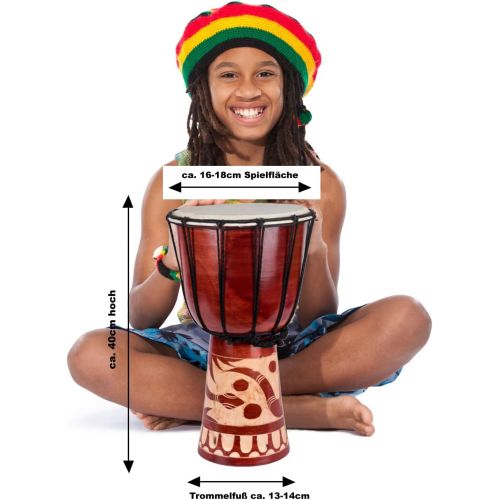  [아마존베스트]Ciffre 60cm 50cm 70cm Djembe Drum Good Sound Drum Bongo Snake Natural A22