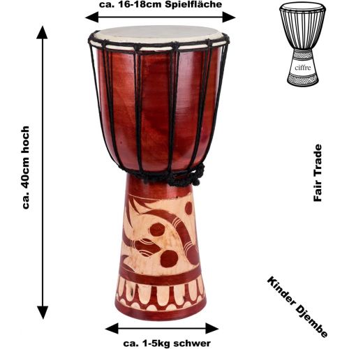  [아마존베스트]Ciffre 60cm 50cm 70cm Djembe Drum Good Sound Drum Bongo Snake Natural A22