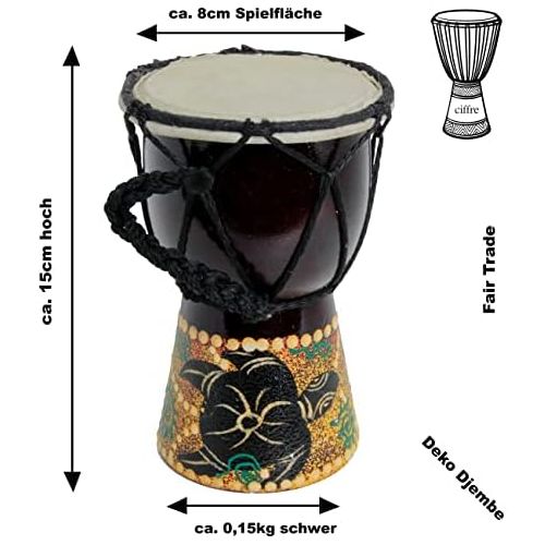 [아마존베스트]Ciffre 15cm Baby Turtle Djembe Drum Bongo Finger Drum Decorative