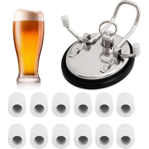  [아마존베스트]Cikonielf Plastic Keg Lid Feet Replacement Accessories for Homebrew Beer Keg Parts Kegging Hardware Tool 12 Pieces