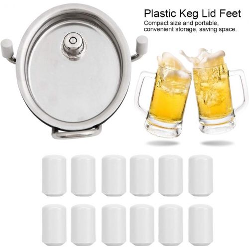  [아마존베스트]Cikonielf Plastic Keg Lid Feet Replacement Accessories for Homebrew Beer Keg Parts Kegging Hardware Tool 12 Pieces