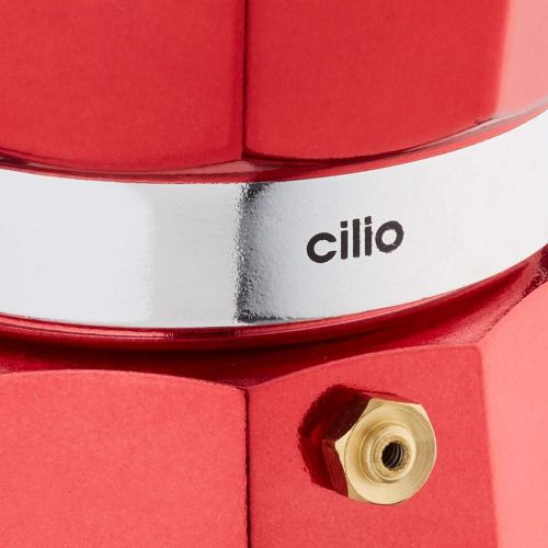  Cilio Classic Espresso Maker 3 Cups Metallic Red