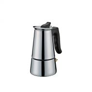 Cilio 341300 Adriana Espresso Maker, Stainless Steel, Grey