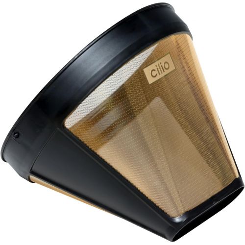  Cilio 4017166116007 Coffee Filter Size 4 Gold, one