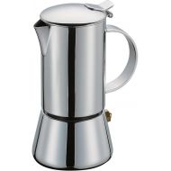 Cilio Aida Stainless Steel Stovetop Espresso Maker, Polished Stainless, 2 Cup