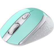 [아마존베스트]Wireless Computer Mouse, Multifunctional Wireless Mouse, Cimetech 2.4G Slim Cordless Mouse Less Noise for Laptop Ergonomic Optical with USB Mouse for Laptop, Deskbtop, MacBook (Blu