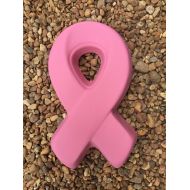 CindysConcreteDecor Cement concrete Cancer Awareness Pink Ribbon hand painted