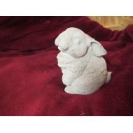 CindysConcreteDecor Concrete Cement Sitting Bunny Rabbit Statue Lawn or Garden Decor