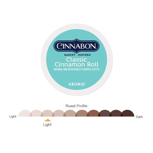  [아마존 핫딜] [아마존핫딜]CINNABON Classic Cinnamon Roll, Single Serve Coffee K-Cup Pod, Flavored Coffee, 12 Count, Pack of 6