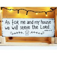 Cinnamontage Bible verse wall art, Wood signs sayings, Christian gifts, Christian wall art, Christian home decor, As for me and my house we will serve