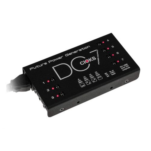  Cioks CIOKS DC7 Future Power Generation 9V / 12V / 15V / 18V DC Universal Power Supply with 7 Isolated Outputs and 5V USB Outlet for Effect Pedals