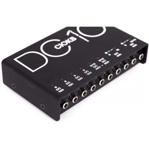  CIOKS DC10 9V, 12V, 15V DC Regulated Professional Power Supply with 8 Isolated Sections and 16 Flex Cables for Effect Pedals - Compatible with TC Electronic Nova, Radial Tonebone,