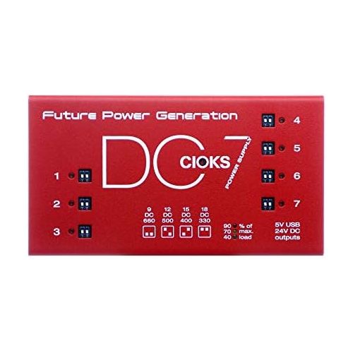  CIOKS DC7 Pedal Power Supply, Limited Edition Red (Gear Hero HQ Exclusive)