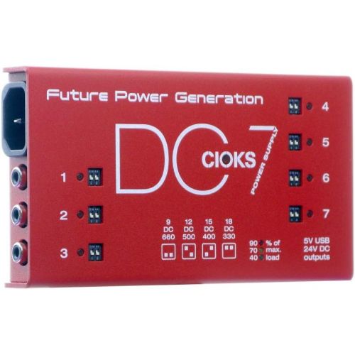  CIOKS DC7 Pedal Power Supply, Limited Edition Red (Gear Hero HQ Exclusive)
