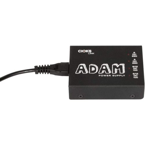  CIOKS Adam Link 9V or 12V DC Universal Power Supply with 4 Isolated Outputs and 6 Flex Cables for Effect Pedals - Compatible with Temple Audio and Pedaltrain Pedalboards