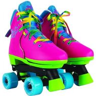 Circle Society Classic Adjustable JoJo Siwa Children's Roller Skates, 12-3 US Girls, Rainbow