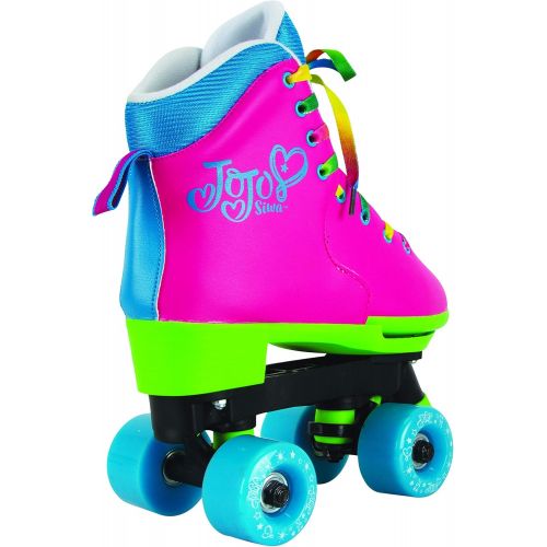  Circle Society Classic Adjustable Indoor & Outdoor Childrens Roller Skates - JoJo Siwa Rainbow - Sizes 12-3