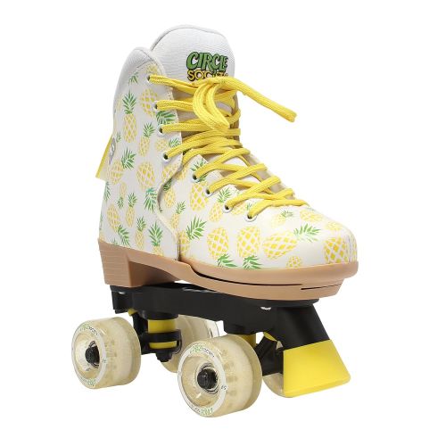  Circle Society Classic Adjustable Indoor and Outdoor Childrens Roller Skates - Crushed Pineapple