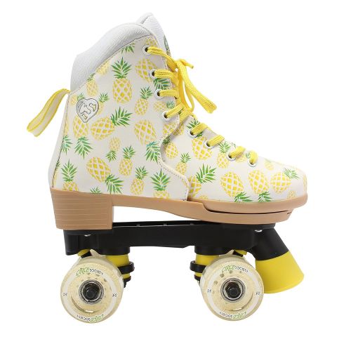  Circle Society Classic Adjustable Indoor and Outdoor Childrens Roller Skates - Crushed Pineapple