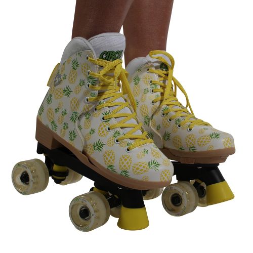  Circle Society Classic Adjustable Indoor and Outdoor Childrens Roller Skates - Crushed Pineapple