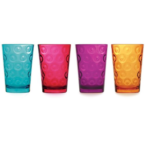  Circleware 40188 Circle Huge Set of 12-6-15.7 oz & 6-12.5 oz, Highball Tumbler Drinking Glasses and Whiskey Cups, Glassware for Water, Beer, Juice, Ice Tea, Beverage Decor, 12pc,