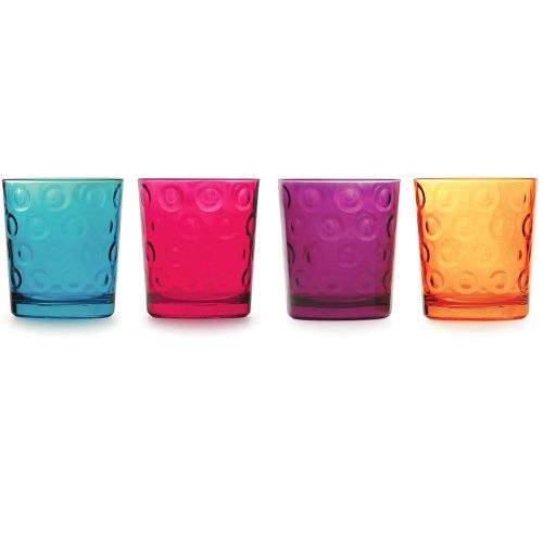  Circleware 40188 Circle Huge Set of 12-6-15.7 oz & 6-12.5 oz, Highball Tumbler Drinking Glasses and Whiskey Cups, Glassware for Water, Beer, Juice, Ice Tea, Beverage Decor, 12pc,