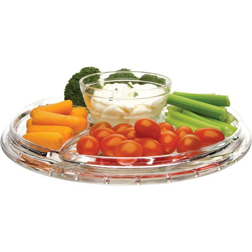  Sophsticate Circleware Sophisticate 6 in 1 Glass Cake Plate