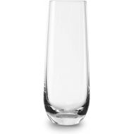 [아마존베스트]Circleware Chantal Stemless Champagne Flute Glasses Set of 4, Elegant All-Purpose Wine Drinking Glassware Beverage Cups for Water, Juice, Beer, Liquor, Whiskey & Home Bar Decor, 10