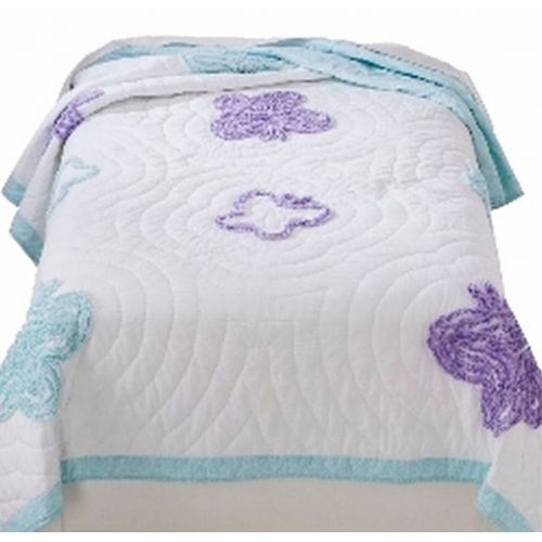  Circo Tufted Butterfly Stitched Twin Bed Quilt Flutter Comforter