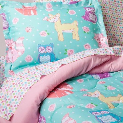  Circo Full Bed in a Bag Forest Forever Animals Comforter Set Sheets Shams 7 pc