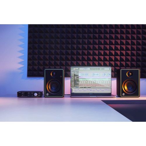  [아마존베스트]Circuit City Mackie CR3-X 3-Inch Creative Reference Multimedia Monitors Bundle with Pro Tools First DAW Music Editing Software and Dual 1/4 Stereo to 3.5mm Cable