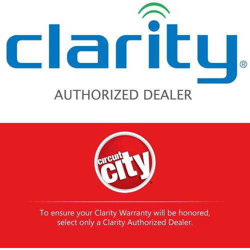  Clarity C210 Corded Loud Amplified Phone with Call Light Indicator With Circuit City Microfiber Cleaning Cloth