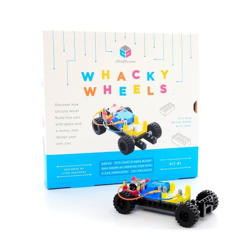  Circuit Cubes Whacky Wheels Kit Educational Stem Toy Creative Discovery Set, Multicolor
