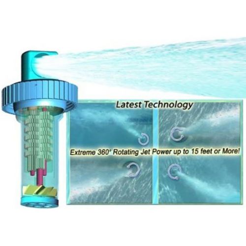  The Circulator - Automatic 360 Rotating Swimming Pool Cleaner Return Jet with deep heating and chemical infusion