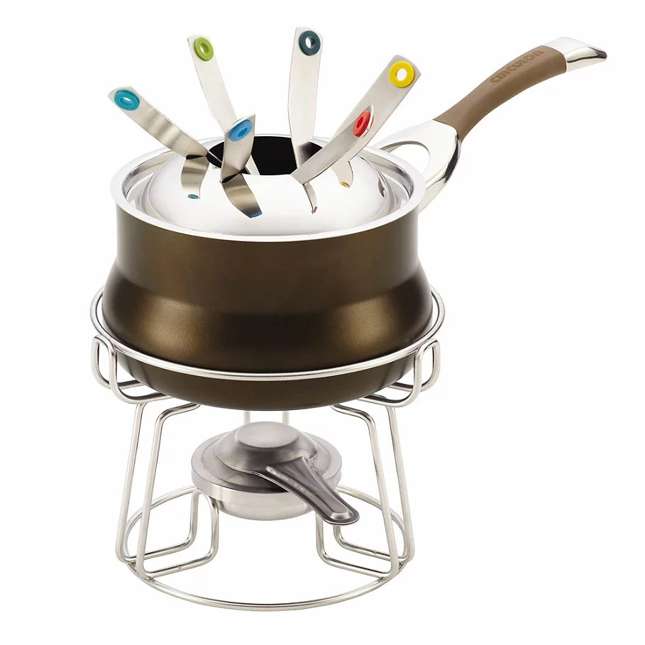  Circulon Symmetry™ Hard Anodized Nonstick 3.25-Quart Fondue Set in Chocolate