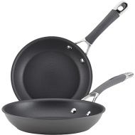 Circulon 83905 Radiance [hard anodized] Nonstick Frying pan set / Skillet Set - 8.5 Inch and 10 Inch, Gray