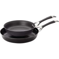 Circulon Symmetry Hard Anodized Nonstick Frying Pan Set / Skillet Set - 10 Inch and 12 Inch, Black