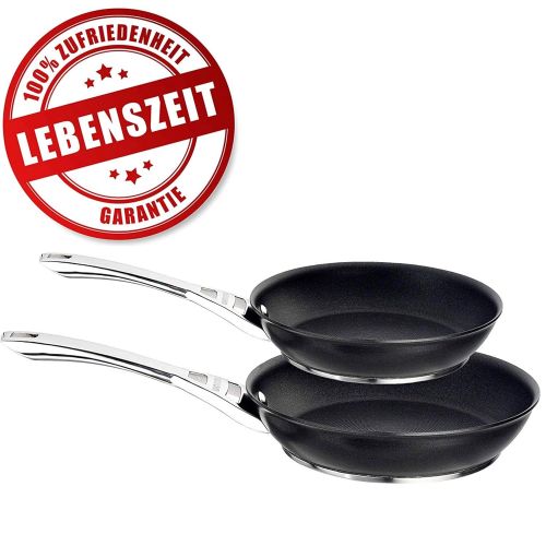  Circulon Premium Bratpfannen Set  25 cm und 30 cm Profi Pfannen  Lebenslange Zufriedenheitsgarantie  Fettarmes Kochen durch Exzellente Antihaftbeschichtung - Pfannen Set fuer Ind