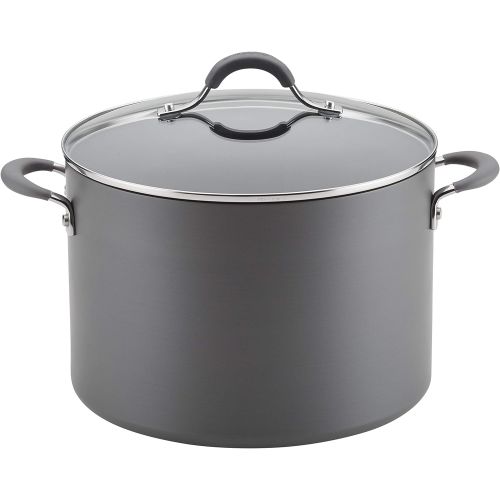  Circulon Radiance Hard Anodized Nonstick Stock Pot/Stockpot with Lid - 10 Quart, Gray