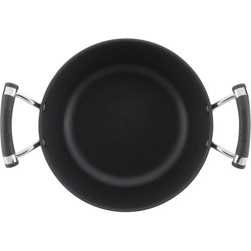  Circulon Acclaim Hard Anodized Nonstick Casserole Dish/Casserole Pan with Lid - 4.5 Quart, Black