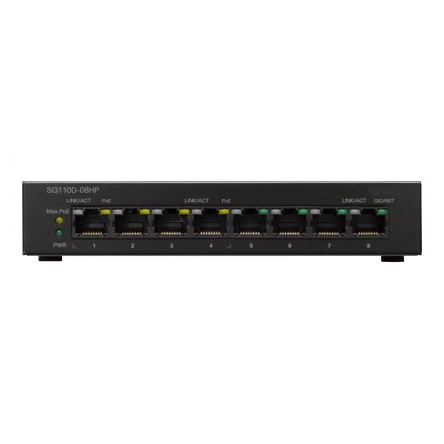  Cisco Small Business SG110D-08HP - switch - 8 ports - unmanaged