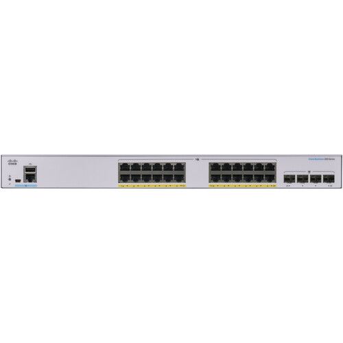  Cisco CBS250-24P-4G 24-Port Gigabit PoE+ Compliant Managed Switch with SFP (195W)